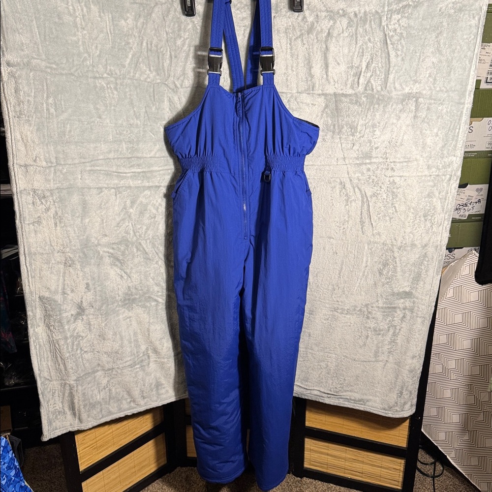 Lands' End snow bins Insulated Outerwear blue kids size 16 adjustable straps